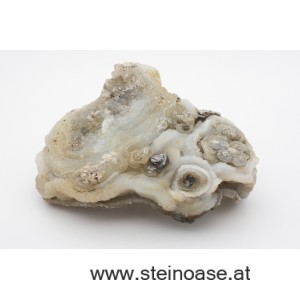 Chalcedon Druse mit Stalaktit